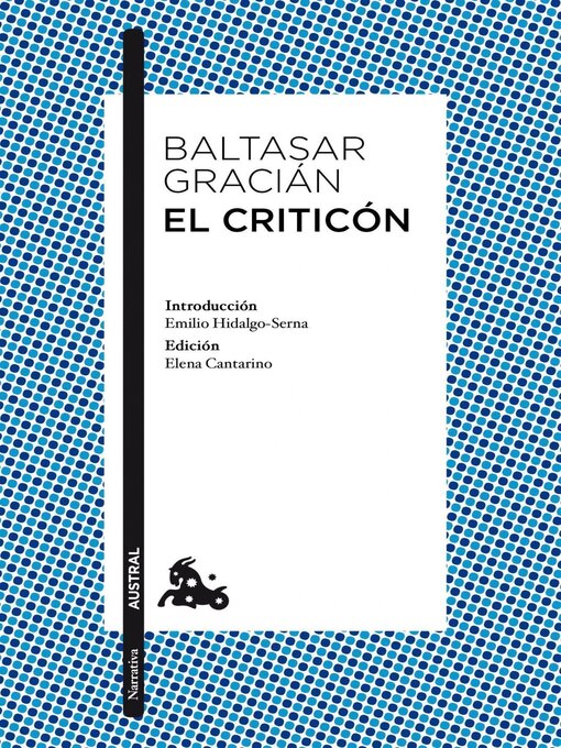 Title details for El criticón by Baltasar Gracián - Wait list